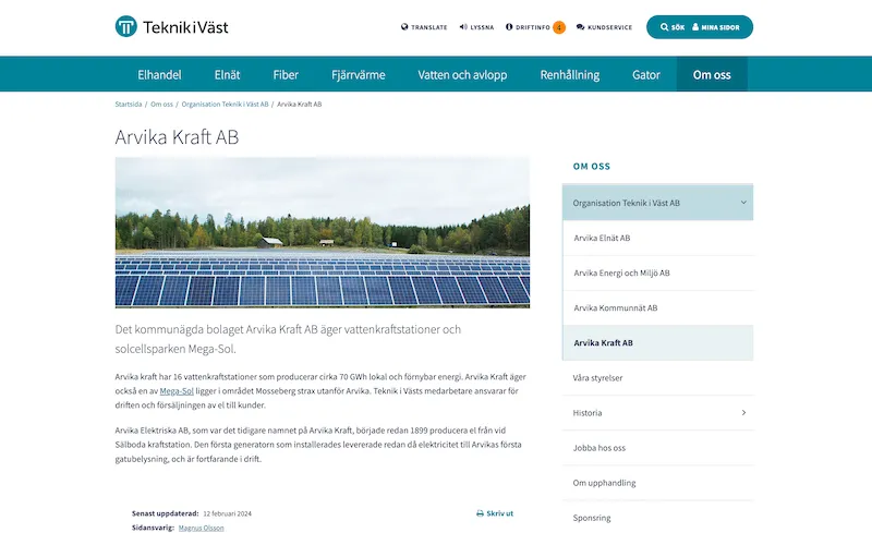 Arvika Kraft omdöme Arvika Kraft omdöme webbplats