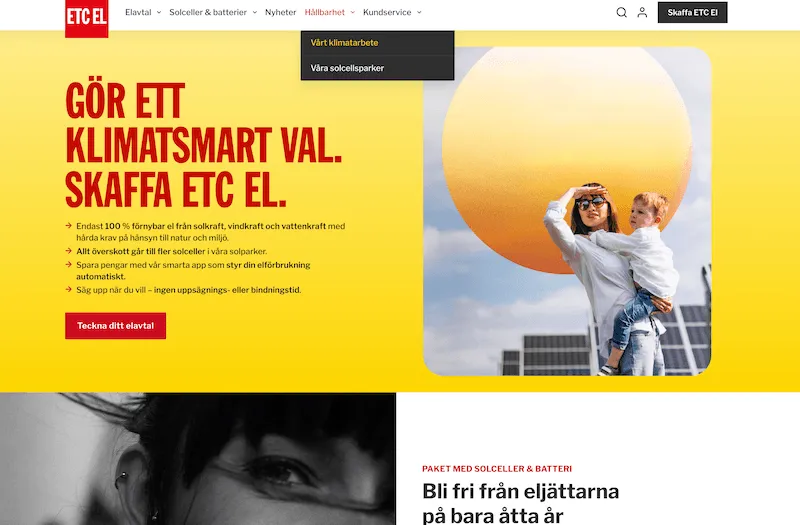 ETC El omdöme ETC El omdöme webbplats