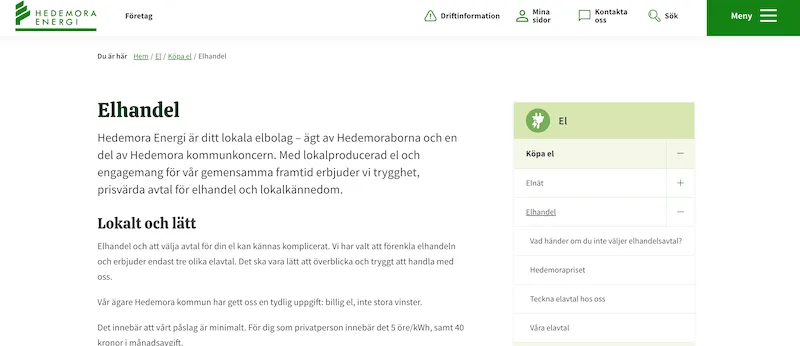 Hedemora Elhandel omdöme Hedemora Elhandel omdöme webbplats