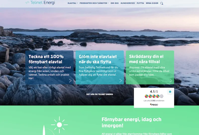 Telinet Energi omdöme Telinet Energi omdöme webbplats